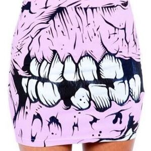 Iron fist pink zombie skirt